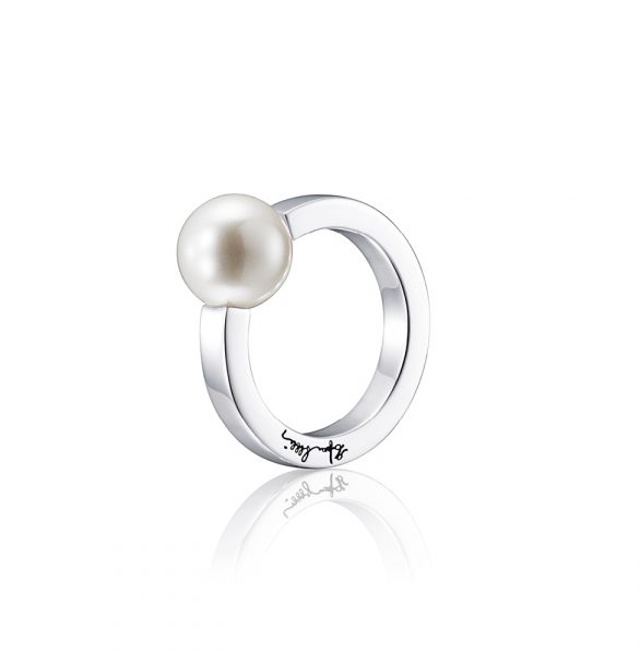 60’s Pearl Ring – Silver
