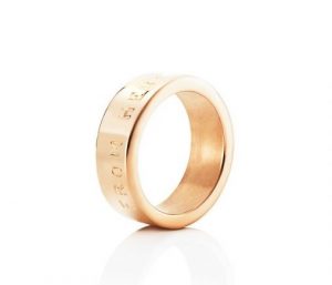 From Here To Eternity Stamped Ring – Guld