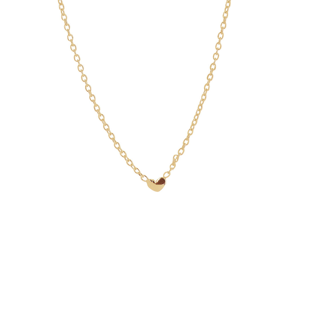 Loving Heart Drop Necklace Gold