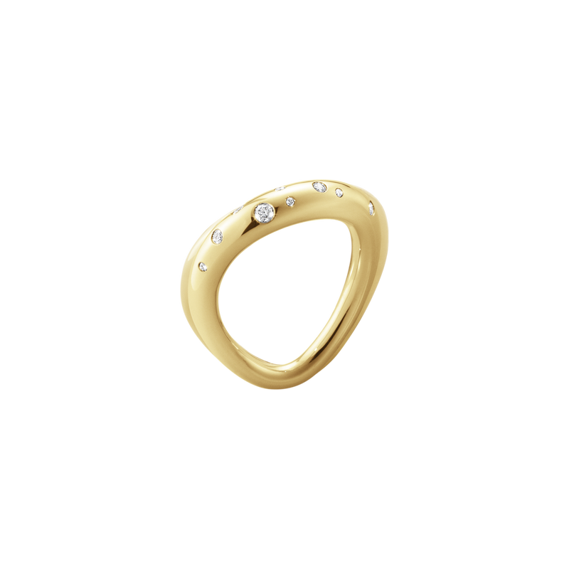 Offspring Ring – 18 Karat Rött Guld med Briljanter