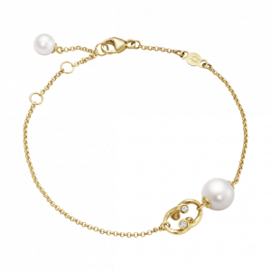 Magic Armband – 18 Karat Guld med Pärlor och Diamanter
