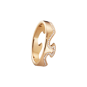 Fusion Ytterring – 18 Karat Roséguld med Briljanter