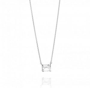 A Clear Dream Necklace-Silver