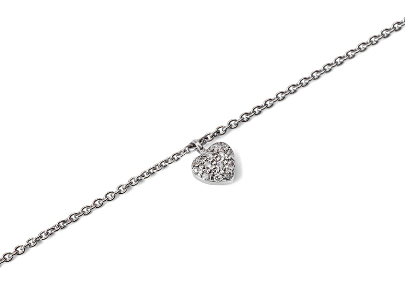 Armband Hjärta Pavé 0,20ct