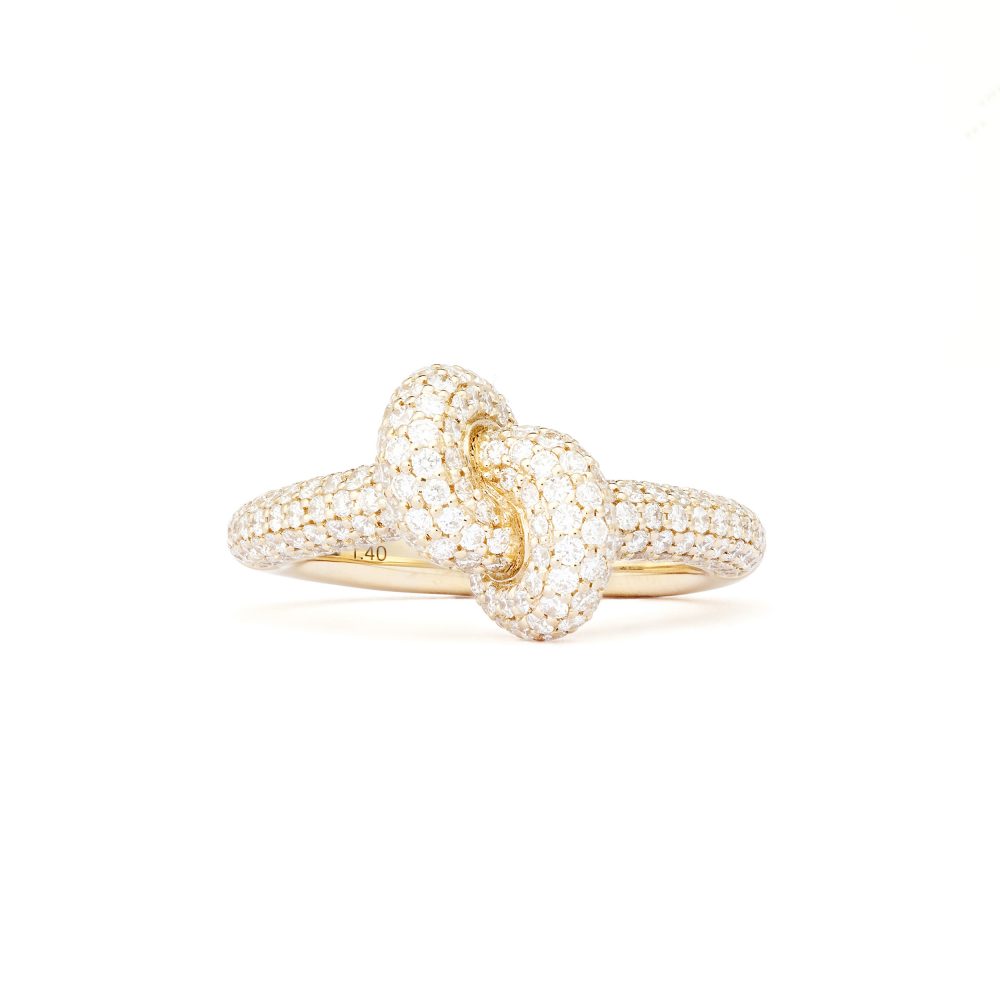 Absolutely Tight Knot Gold Pavé