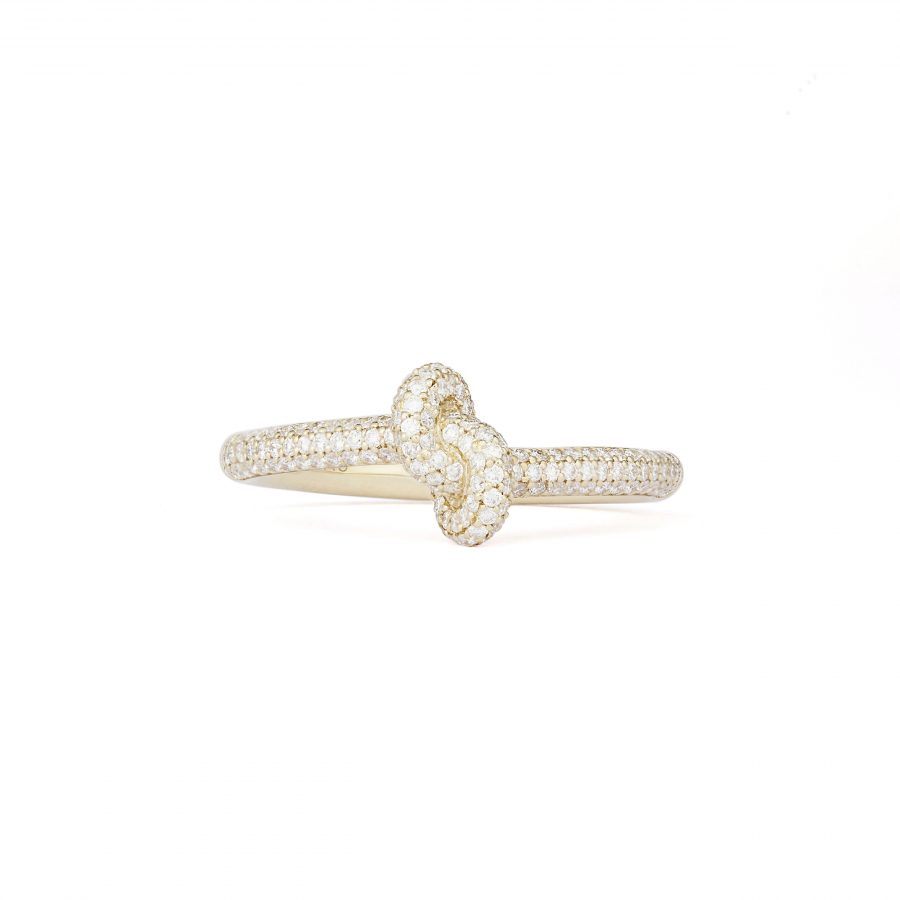 Absolutely Slim Knot Gold Pavé