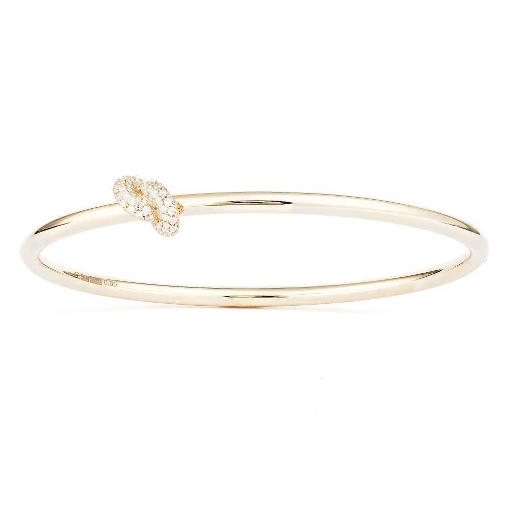 Absolutely Knot Pavé Armring Guld