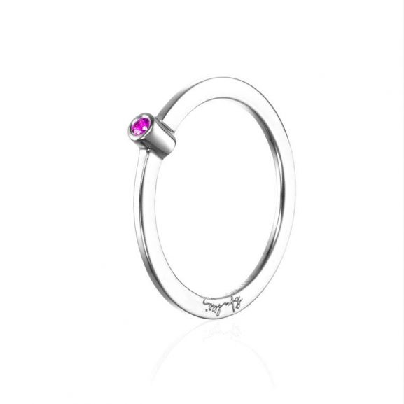 Micro Blink Ring Pink Sapphire