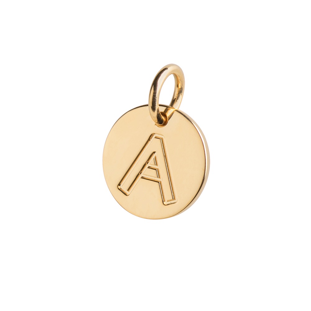 Charms Bricka A 18k guld