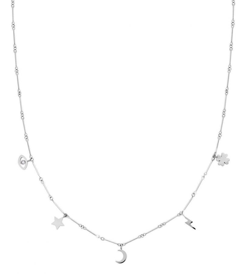 Charm Necklace Multi Steel