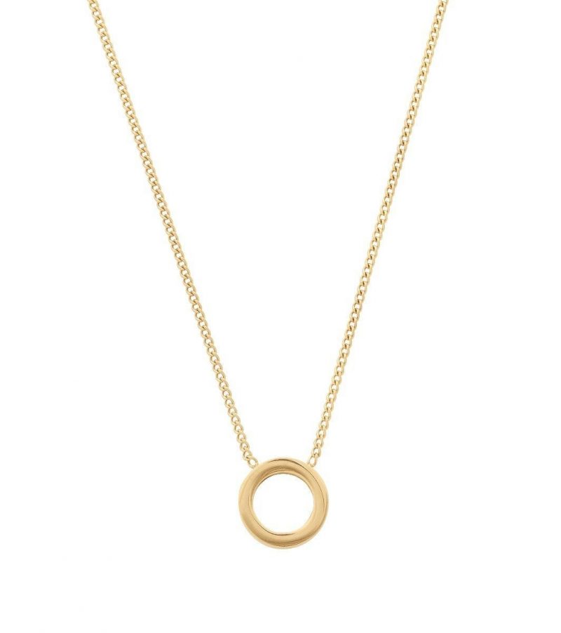 Circle Mini Necklace Gold