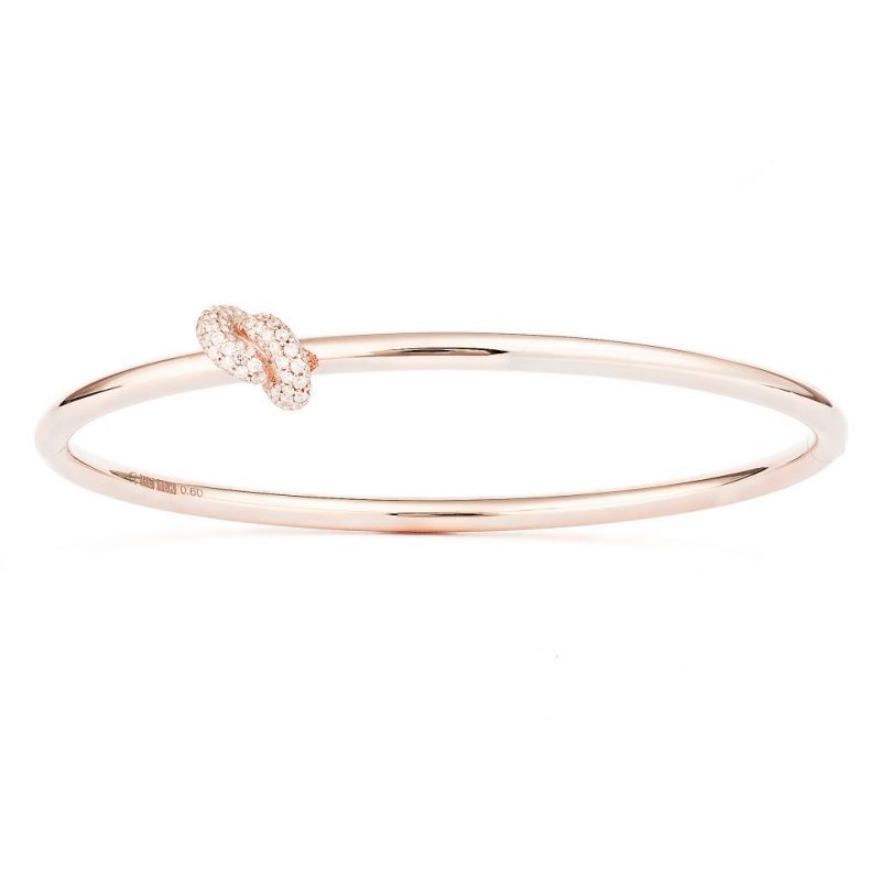 Absolutely Knot Pavé Armring Roséguld
