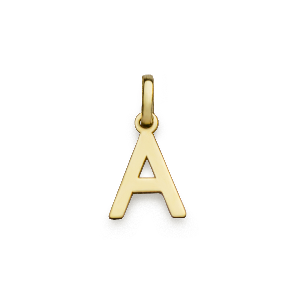 Bokstav A 18k guld