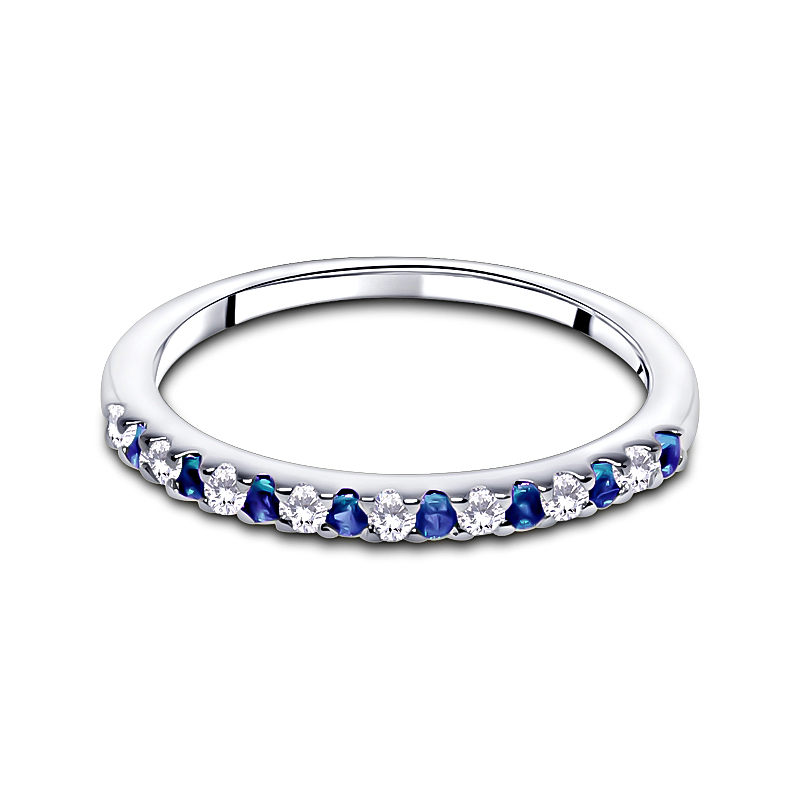 Half Eternity Sapphire Ring