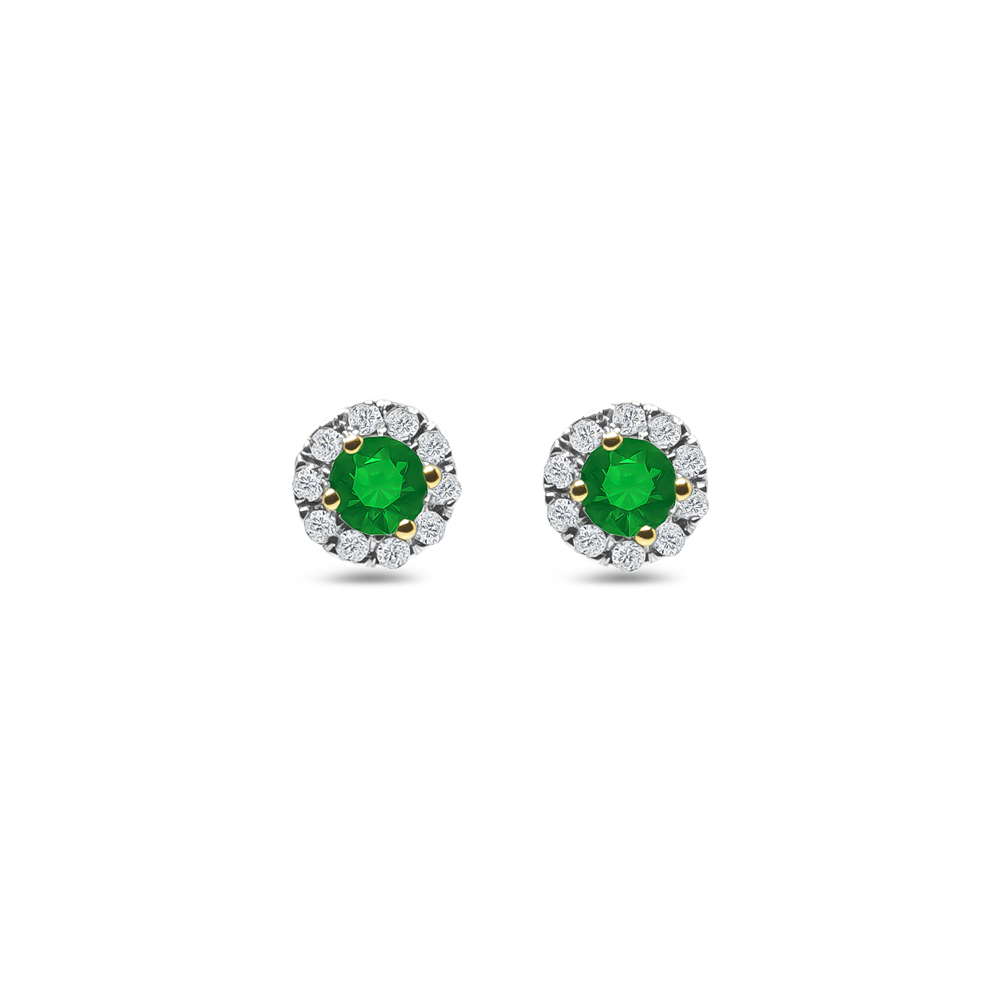 Emerald Diamond Earrings