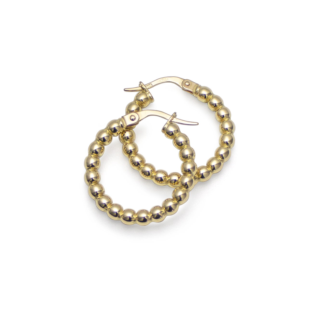 Hoops Bubblor Förgyllt Silver