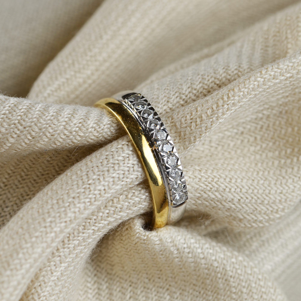 Diamantring 0,30ct 18k guld/vitguld