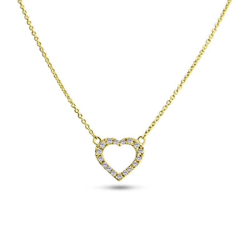 Open Heart Diamond Necklace