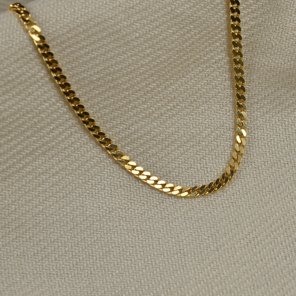 Guldhalsband 18k pansar