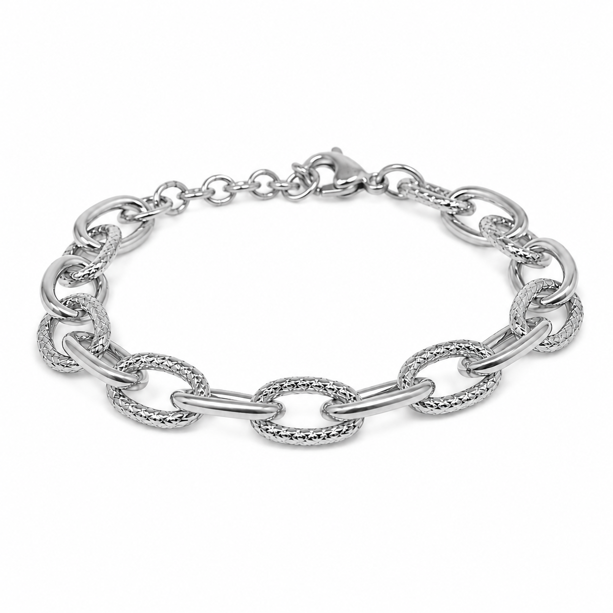 Chunky chain bracelet steel