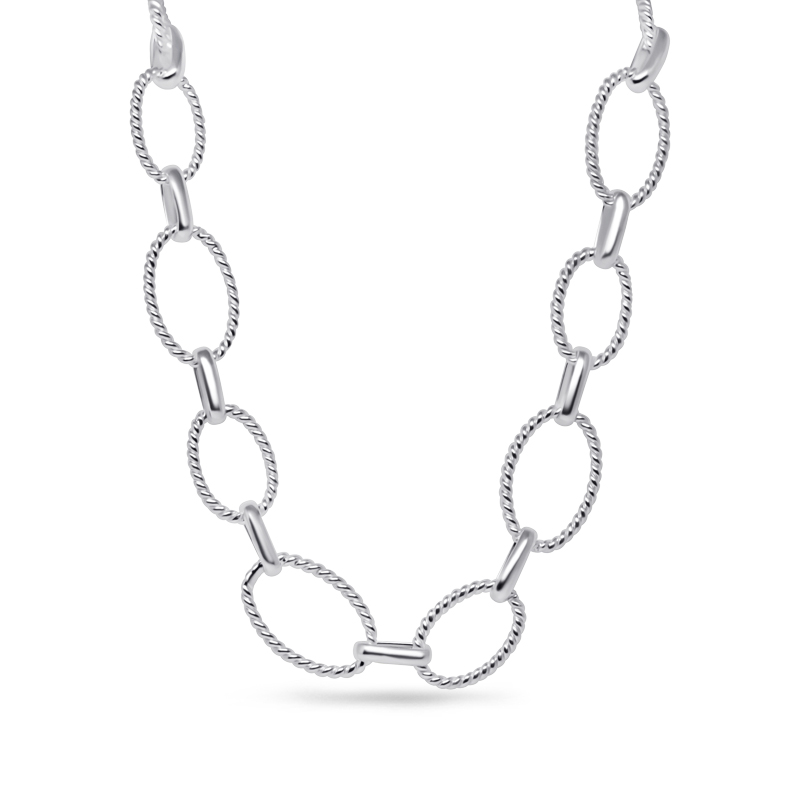 Oval Twisted Necklace
