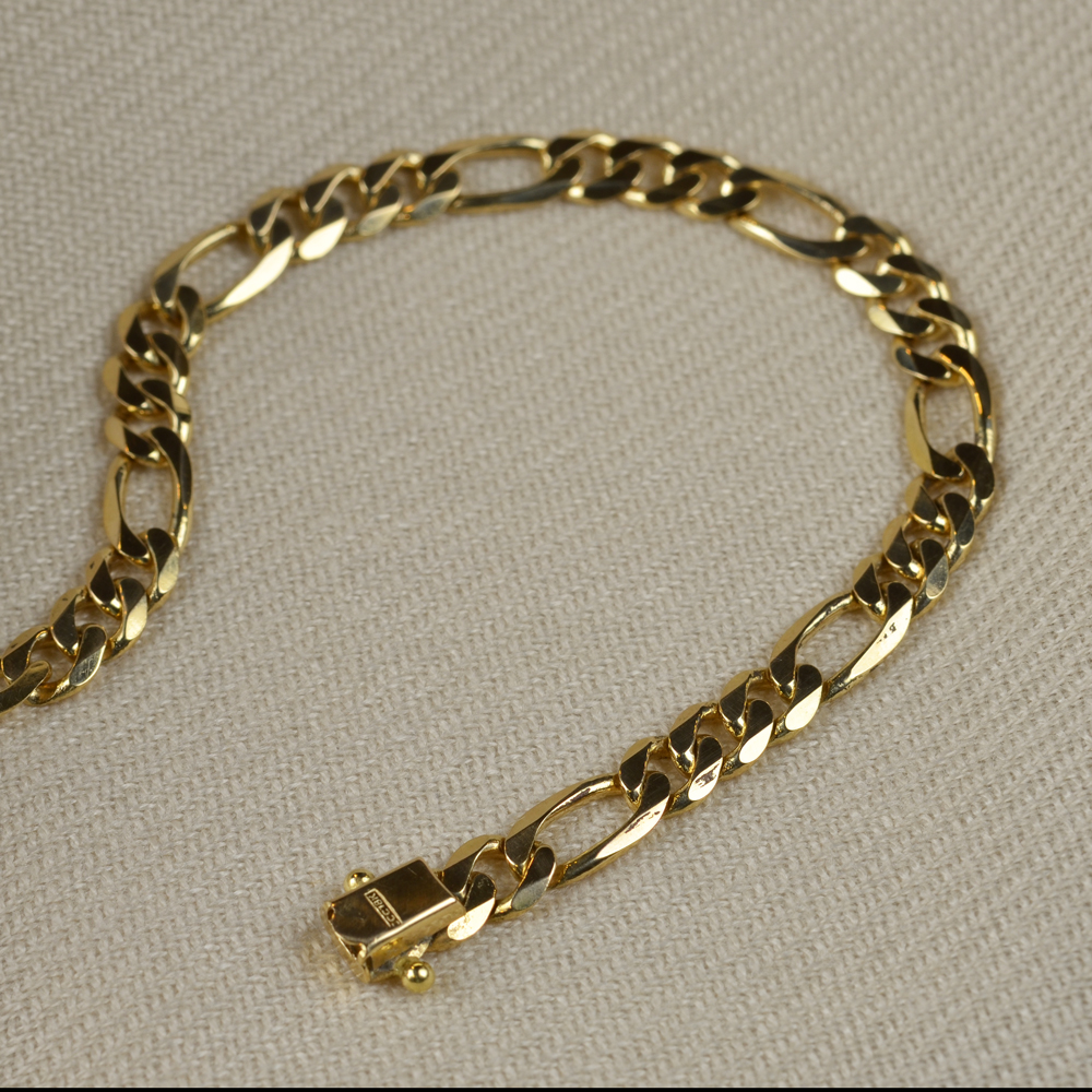 Armband 18k guld Figaro