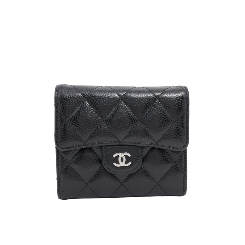 Chanel Matelasse Caviar Skin Wallet Black