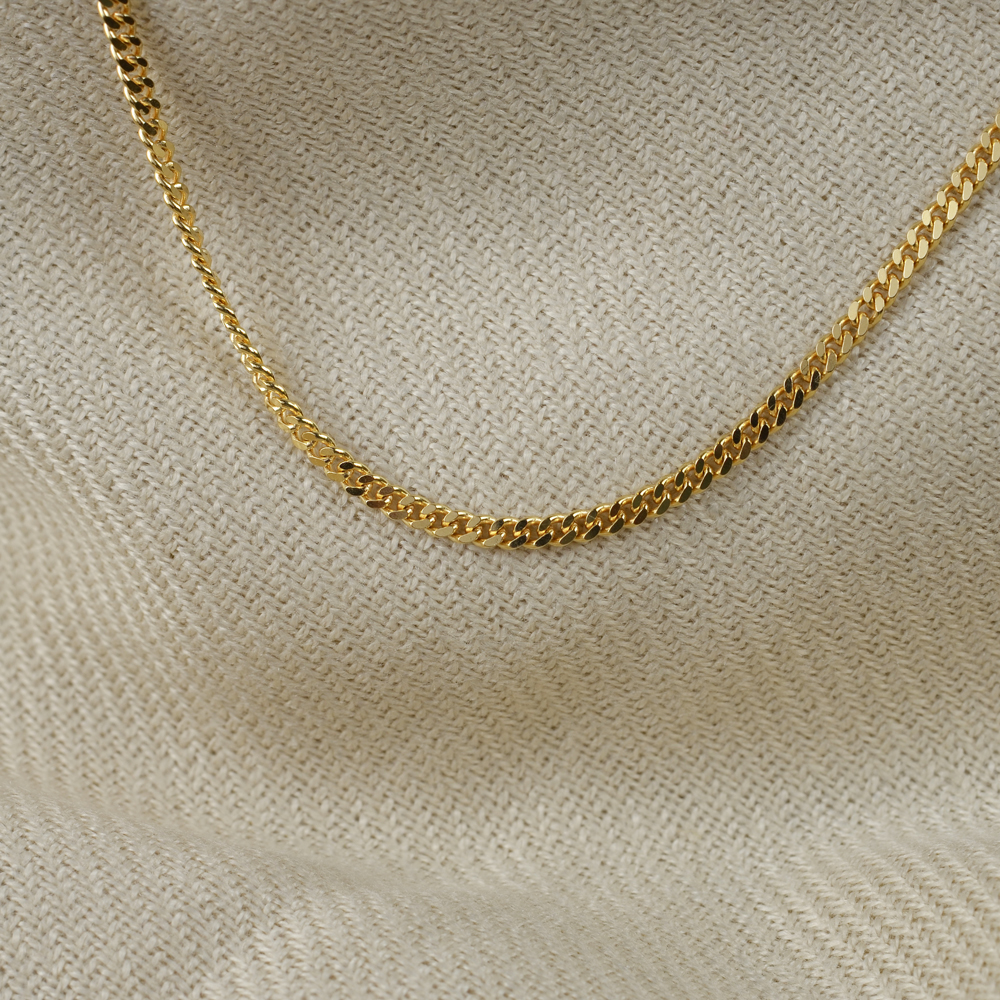 Guldhalsband 18k pansar
