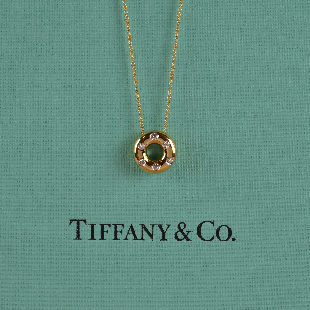 Tiffany & Co Dots Circle Diamond Necklace