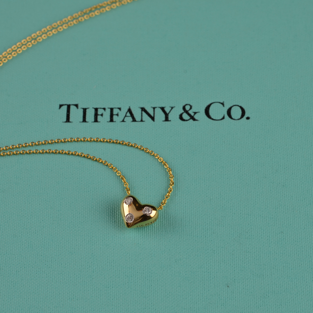 Tiffany & Co Dots Heart Necklace E.Peretti