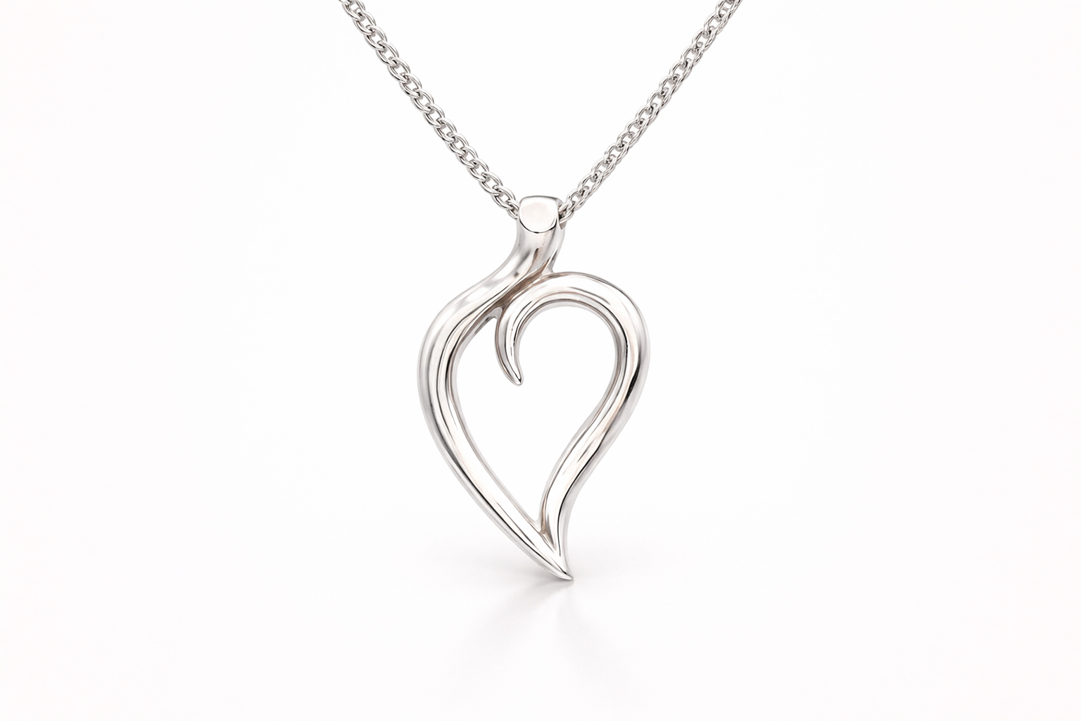 Open leaf neck silver