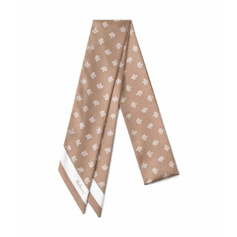 Skinny scarf camel