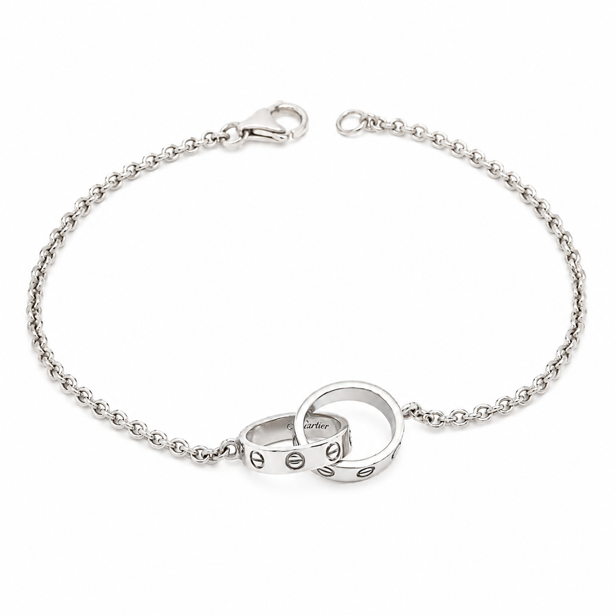 Cartier love bracelet, on chain