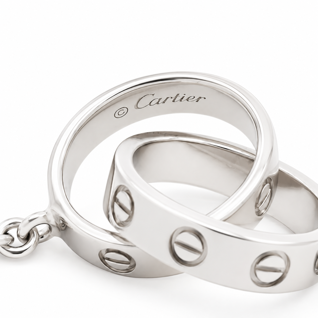 Love bracelet on chain 1