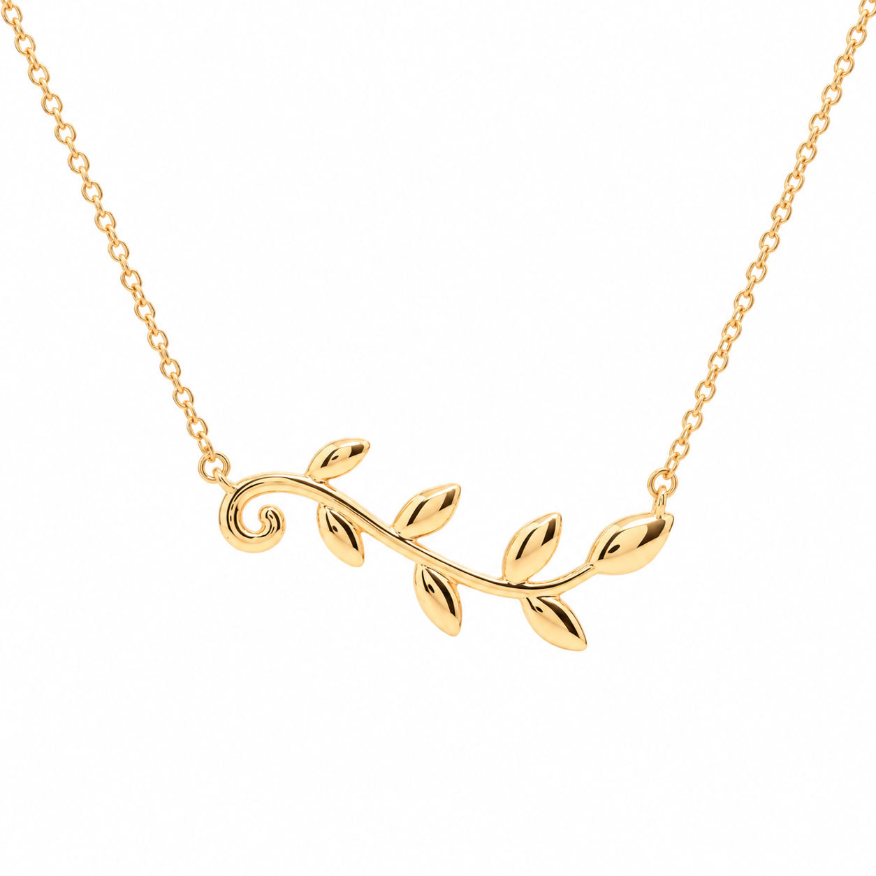 Olive Leaf Vine Pendant